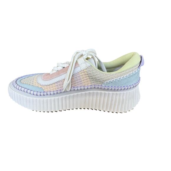 Dolce Vita Shoes - Dolce Vita Dolen Pastel Multi Suede Woven Platform Sneaker Womens Size 8.5 NWOT